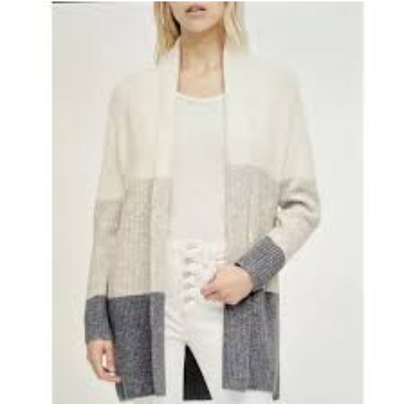 Banana Republic color block long wool blend sweater size XL NWT - Picture 1 of 7